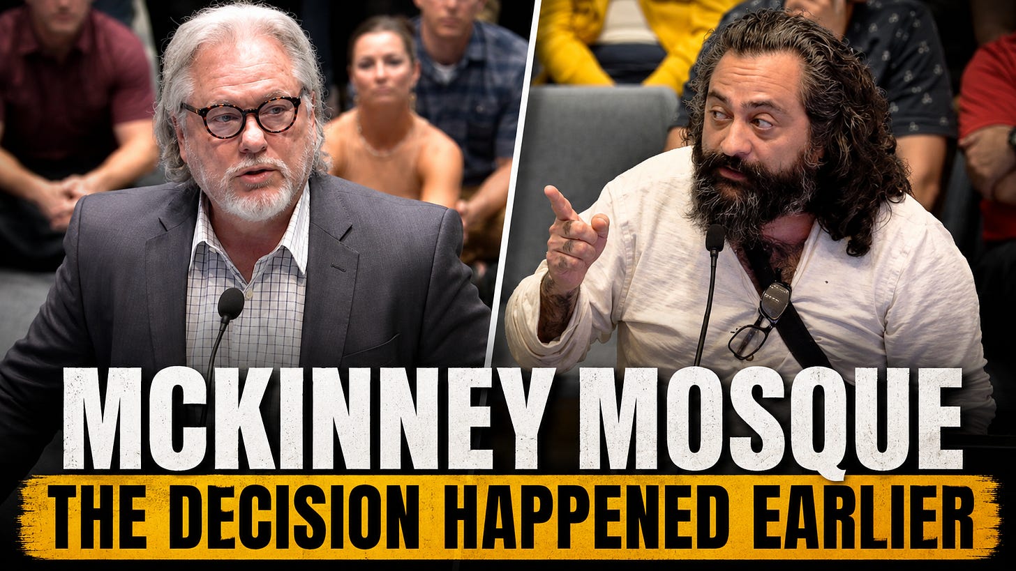 McKinney Mosque: The Decision Happened Earlier