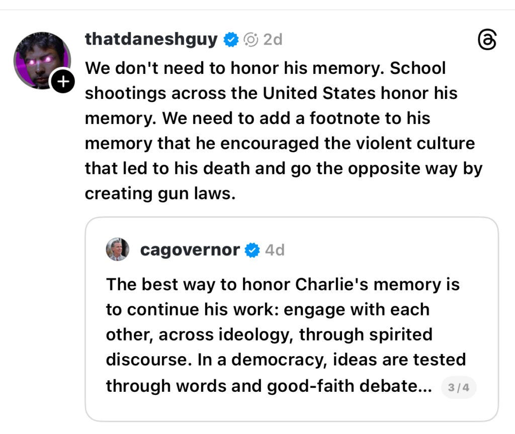 Cancel Danesh the Canceler: Noshirvan’s Charlie Kirk post sparks national backlash. Victims speak. Dems face a choice: denounce it or own it.