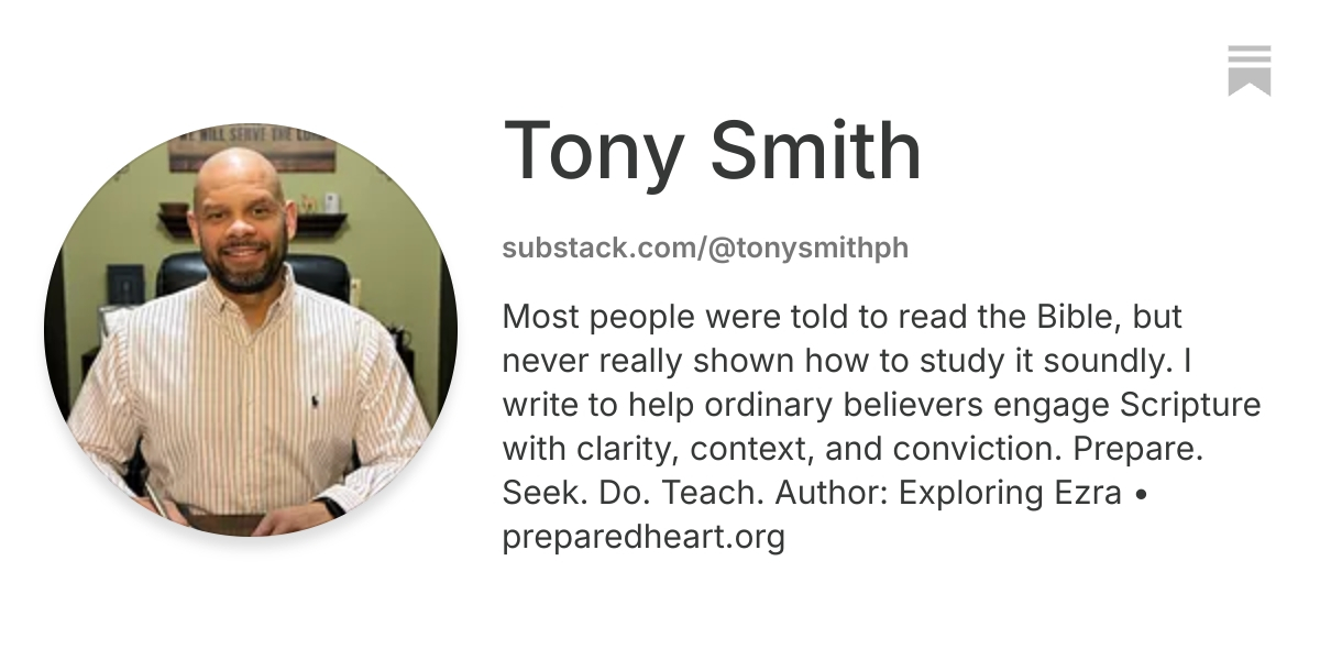 Tony Smith | Substack
