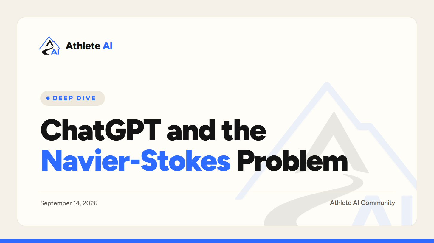 ChatGPT and the Navier-Stokes Problem
