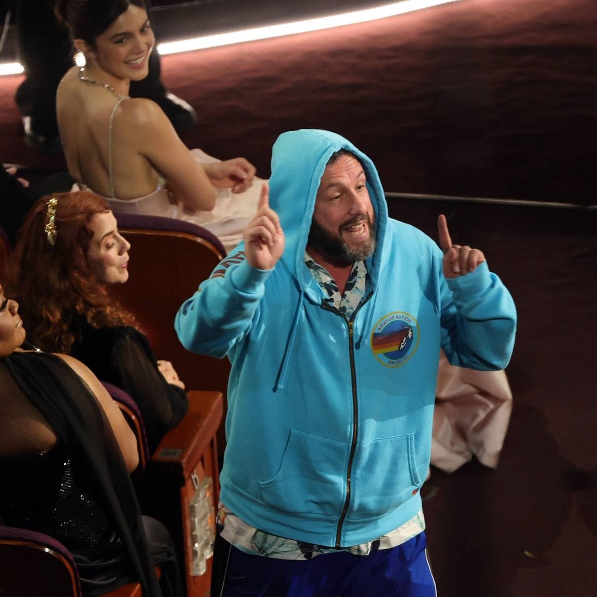 Adam Sandler 'storms out of Oscars' after Conan O'Brien mocks his outfit -  Daily Record