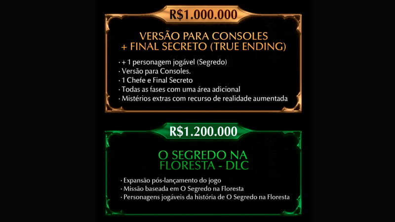 Metas da campanha de Ordem Paranormal