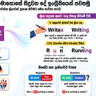 12: Expressing Ongoing Actions (මේ මොහොතේ සිදුවන දේවල් පැවසීම - Present Continuous)