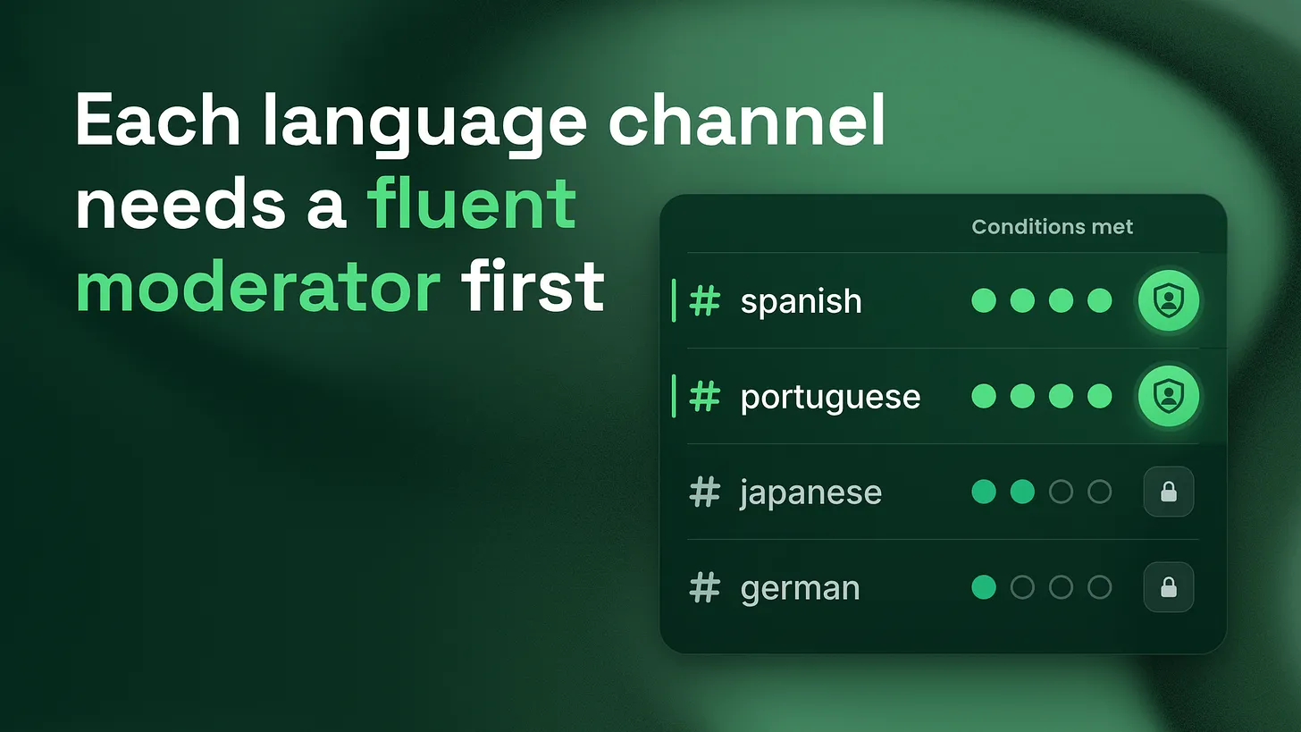 How to Set Up Language Channels in Discord: Open Each One Only When a Fluent Moderator Owns It