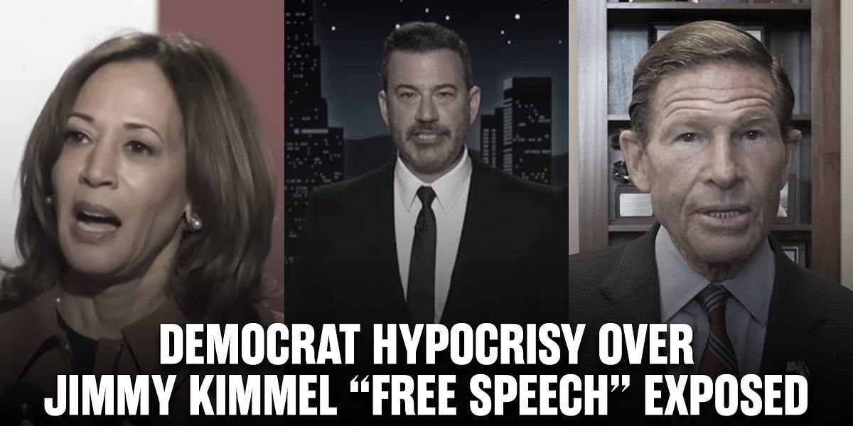 Democrat Hypocrisy Over Jimmy Kimmel "Free Speech" EXPOSED