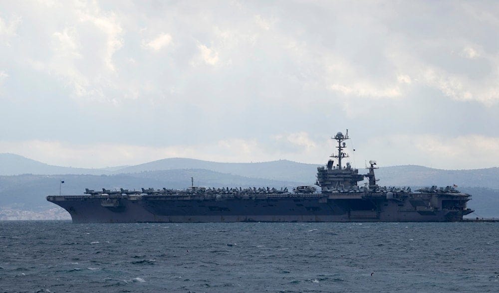 Aircraft carrier USS Harry S. Truman is moored near Split, Croatia, Feb. 14, 2022. (AP) Aircraft carrier USS Harry S. Truman is moored near Split, Croatia, Feb. 14, 2022. (AP)