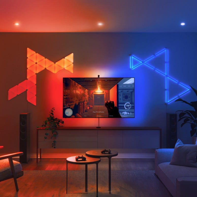 Nanoleaf 4D Screen Mirror + Lightstrip Kit (TVs & Monitors Up to 65″) (Up  to 65″) - NF082K01-40LS | Nanoleaf
