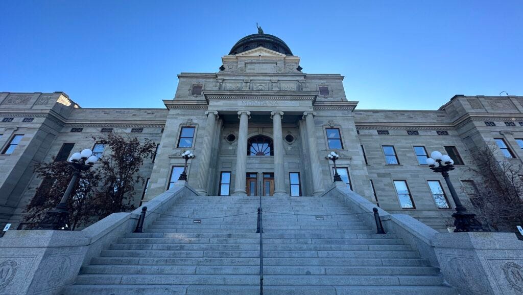 The Montana state Capitol in Helena on the opening day of the 2023 legislative session on Jan. 2, 2023. The Montana state Capitol in Helena on the opening day of the 2023 legislative session on Jan. 2, 2023.