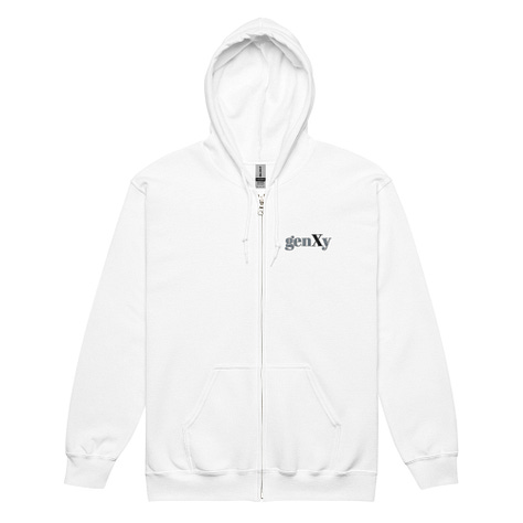 Embroidered genXy Unisex Heavy Zip Hoodie — Starts at $42