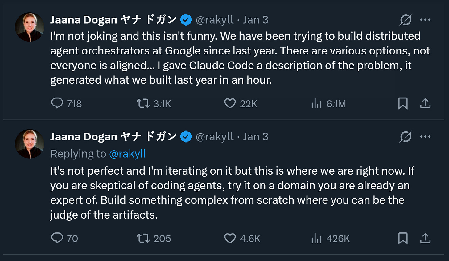 Jaana Dogan: Senior Google engineer: Claude did in 1 hour what took Google 1 year