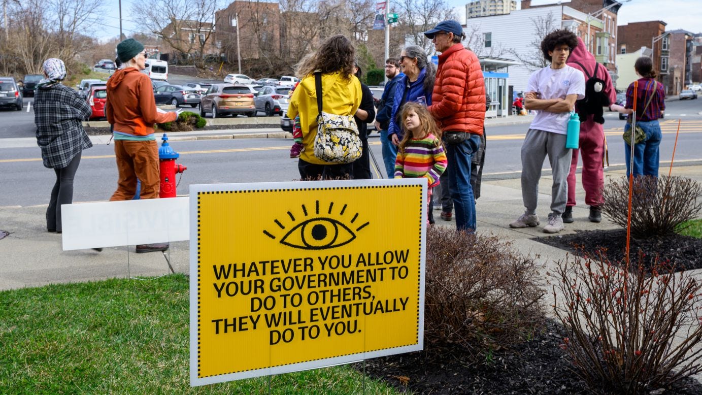 People have been protesting the use of Flock cameras around the country, claiming the technology is creating a surveillance state. People have been protesting the use of Flock cameras around the country, claiming the technology is creating a surveillance state.
