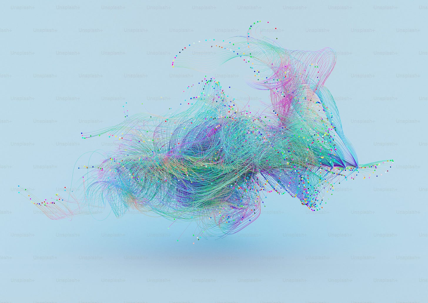 飛行中の鳥のコンピュータ生成画像