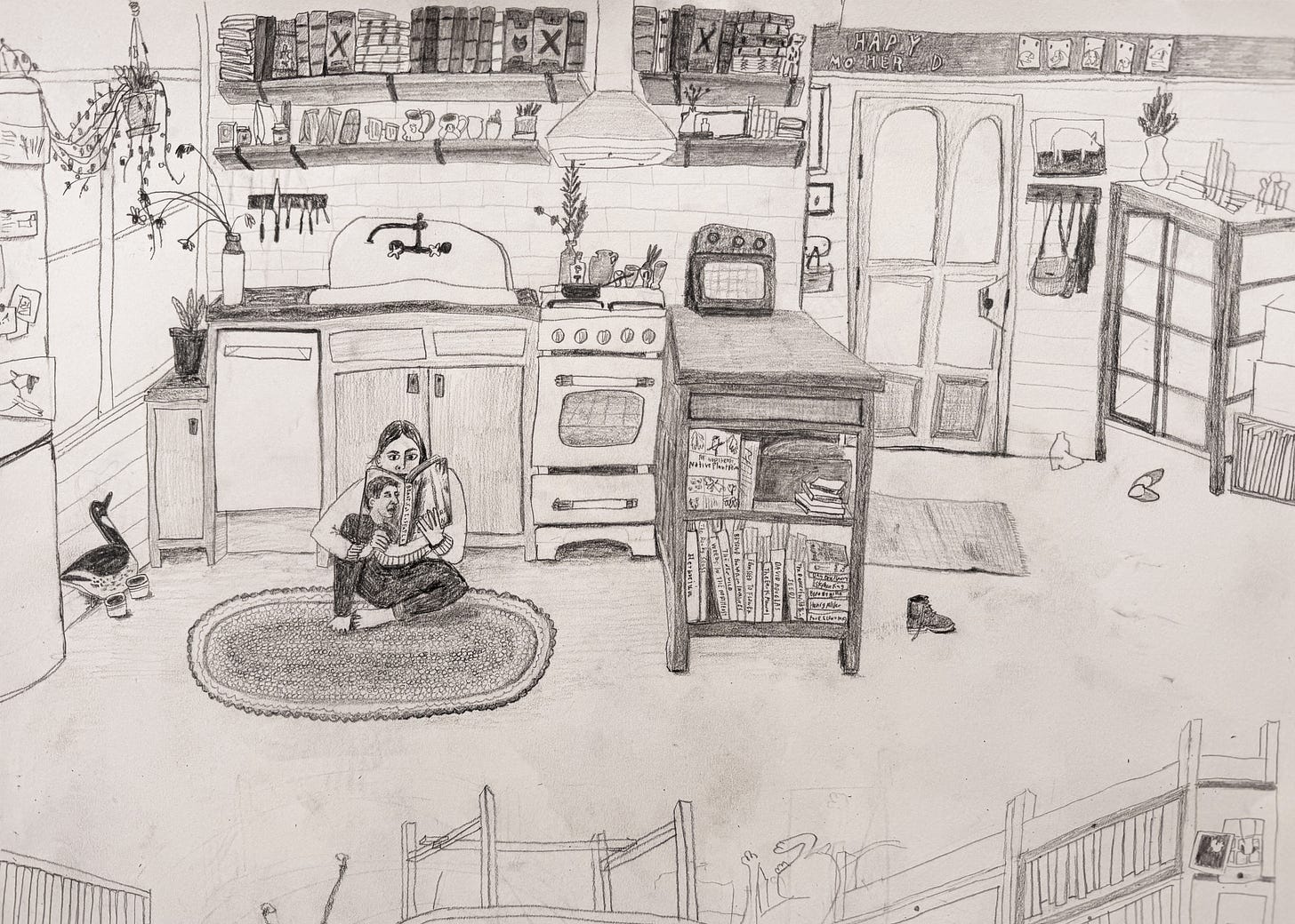 Illustration wonky perspective peg and awl studio