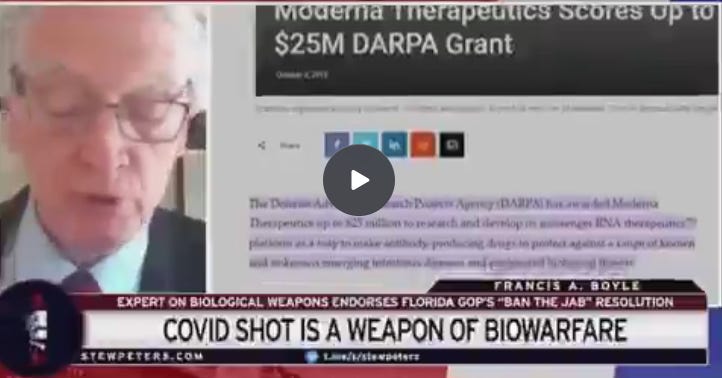 WHAT A Coincidence… Or Is It? Just days after Prof Francis Boyle agreed to testify against Bill Gates & Albert Bourla over the deadly COVID mRNA shots...he was FOUND DEAD