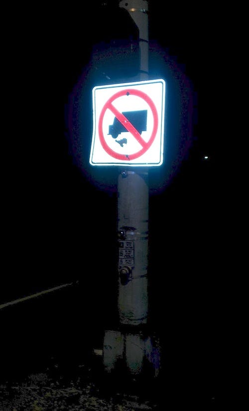 no 'no bikes on road' sign no 'no bikes on road' sign