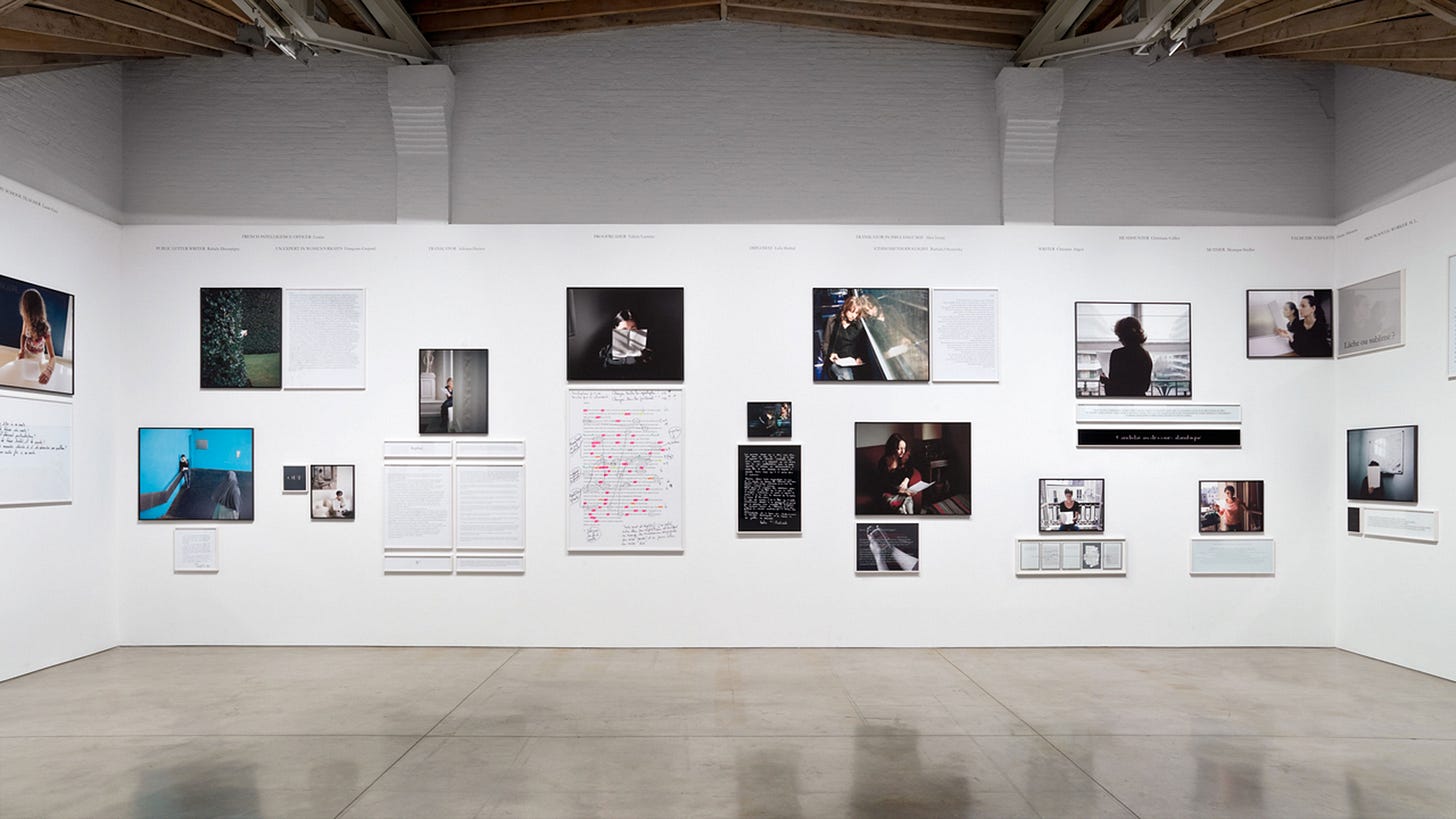 Installation view, Take Care of Yourself, Paula Cooper Gallery, 534 W 21st Street, New York. April 9 - June 6, 2009. © 2009 Sophie Calle / Artists Rights Society (ARS), New York / ADAGP, Paris. Courtesy of Sophie Calle and Paula Cooper Gallery, New York. Installation view, Take Care of Yourself, Paula Cooper Gallery, 534 W 21st Street, New York. April 9 - June 6, 2009. © 2009 Sophie Calle / Artists Rights Society (ARS), New York / ADAGP, Paris. Courtesy of Sophie Calle and Paula Cooper Gallery, New York.