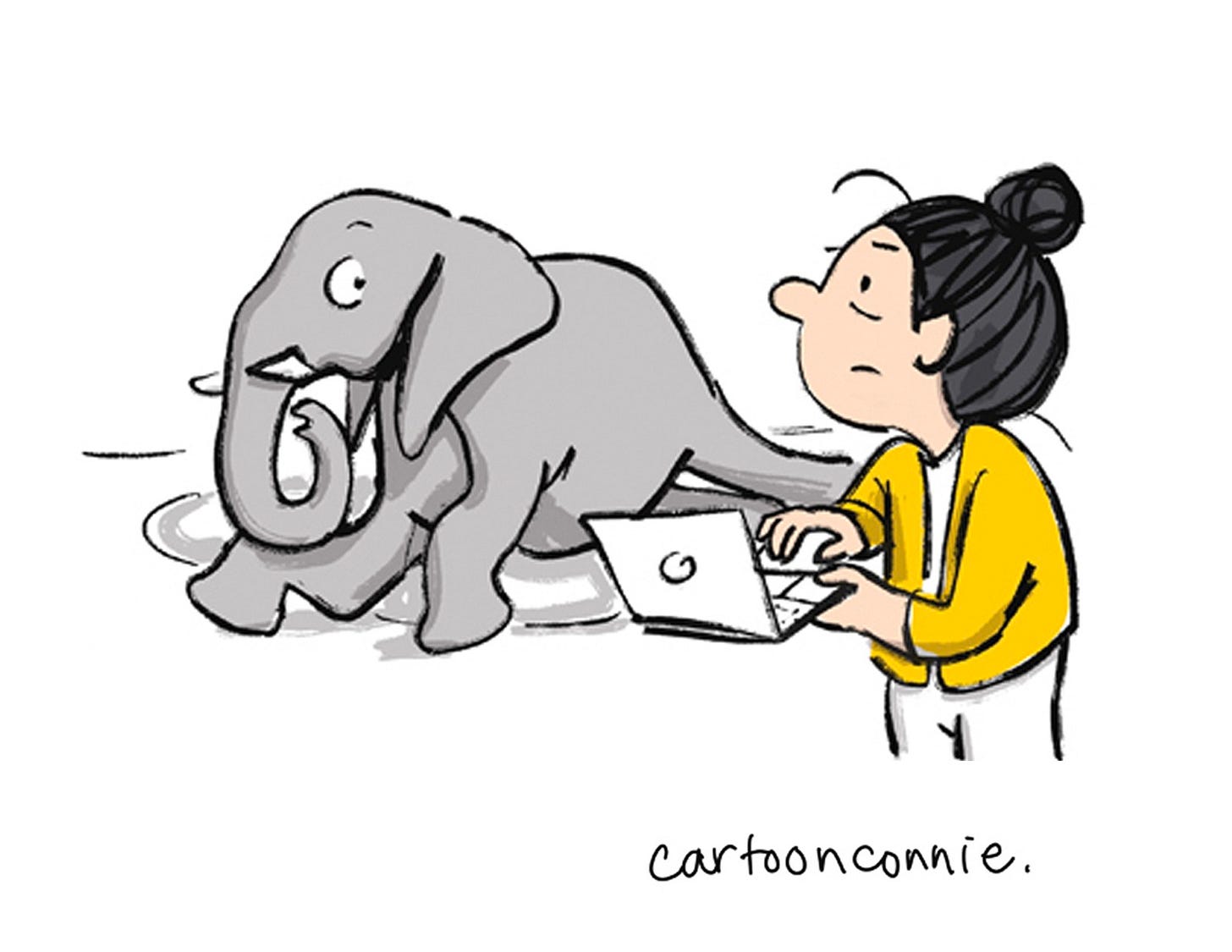 Title image of a of a humorous 6-panel comic strip about self-reliance, in which an introverted character tests out the tension between needing and not needing other people. Titled "Introvert Productivity," 2026. Original artwork by Connie Sun, cartoonconnie. Title image of a of a humorous 6-panel comic strip about self-reliance, in which an introverted character tests out the tension between needing and not needing other people. Titled "Introvert Productivity," 2026. Original artwork by Connie Sun, cartoonconnie.