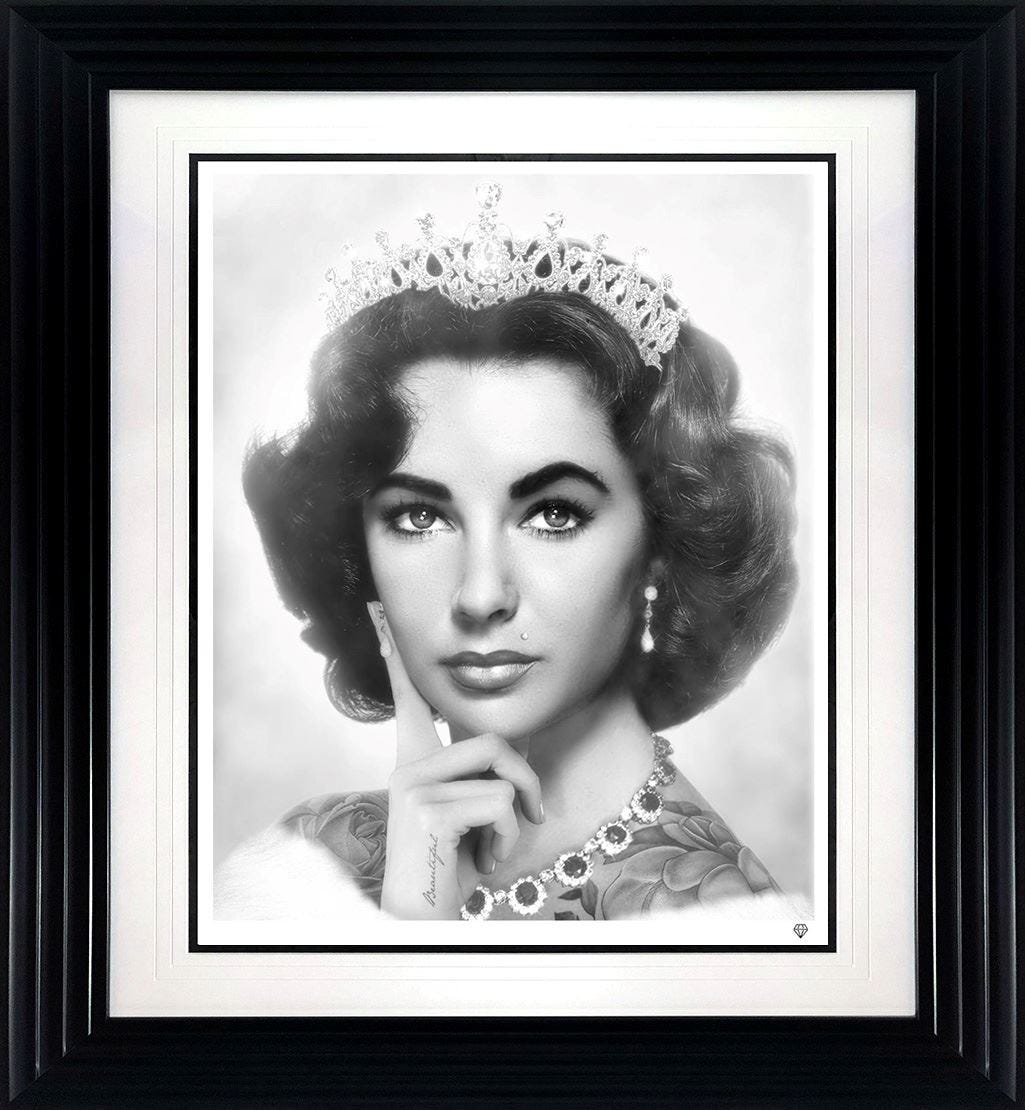 Elizabeth Taylor - Black and White | Artmarket Gallery