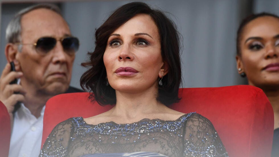 Gabon's First Lady Sylvia Bongo Ondimba attends the 2017 Africa Cup of Nations group A football match between Gabon and Guinea-Bissau at the Stade de l'Amitie Sino-Gabonaise in Libreville on January 14, 2017. Gabon's First Lady Sylvia Bongo Ondimba attends the 2017 Africa Cup of Nations group A football match between Gabon and Guinea-Bissau at the Stade de l'Amitie Sino-Gabonaise in Libreville on January 14, 2017.
