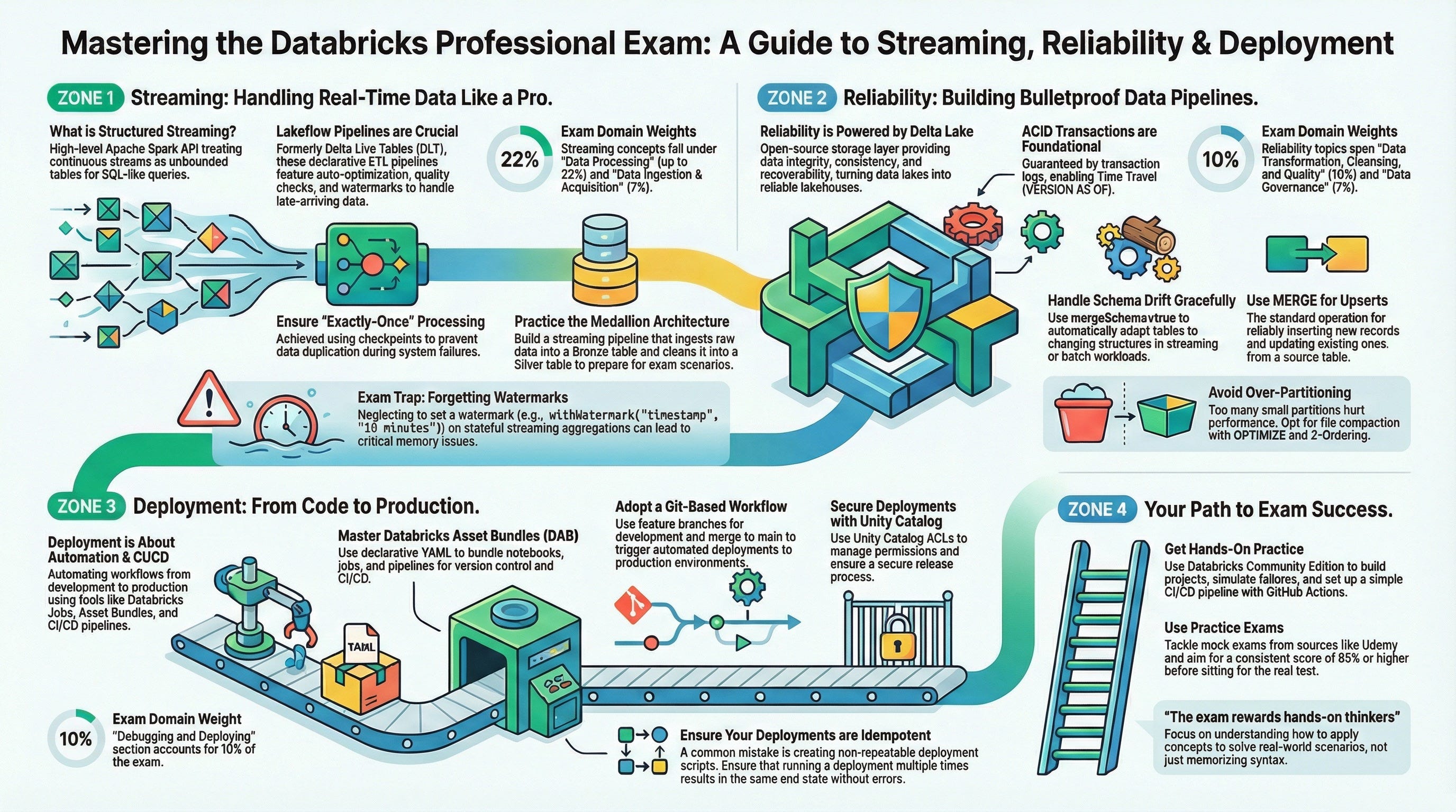 Databricks Inforgraphic Posts Databricks Data Engineer Professional Exam — Week 5: Streaming ...