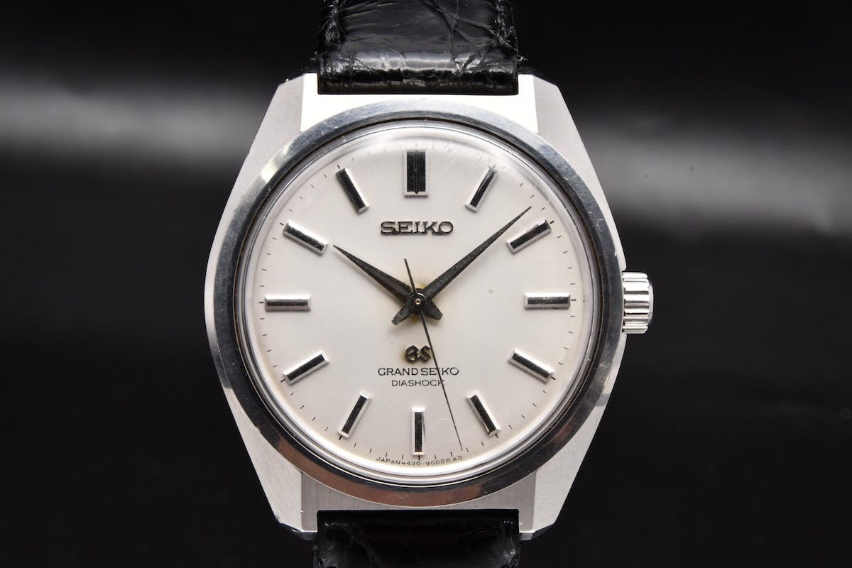 ジャンク SEIKO GS グランドセイコー Ref:4520-9000 DIASHOCK メンズ手巻き腕時計 メダリオン ■5982
