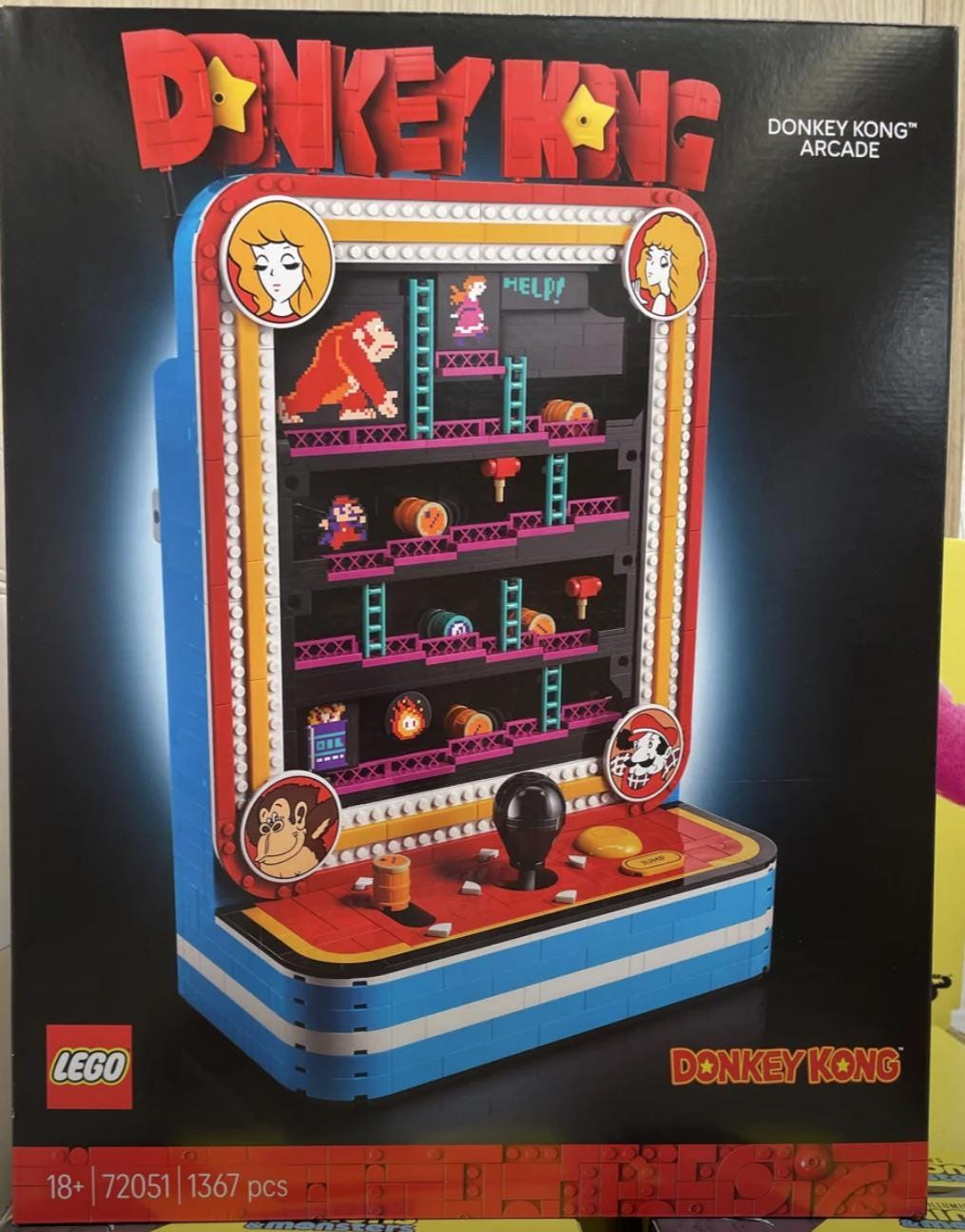 Donkey Kong arcade LEGO set Donkey Kong arcade LEGO set
