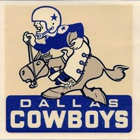 1961 DALLAS COWBOYS NFL FOOTBALL COWBOY JOE LOGO WINDOW DECAL | Dallas ...