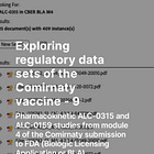 Exploring regulatory data sets of the Comirnaty vaccine - 9 