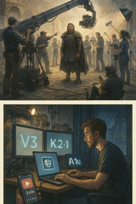 A collage of a person in a dark room

AI-generated content may be incorrect.