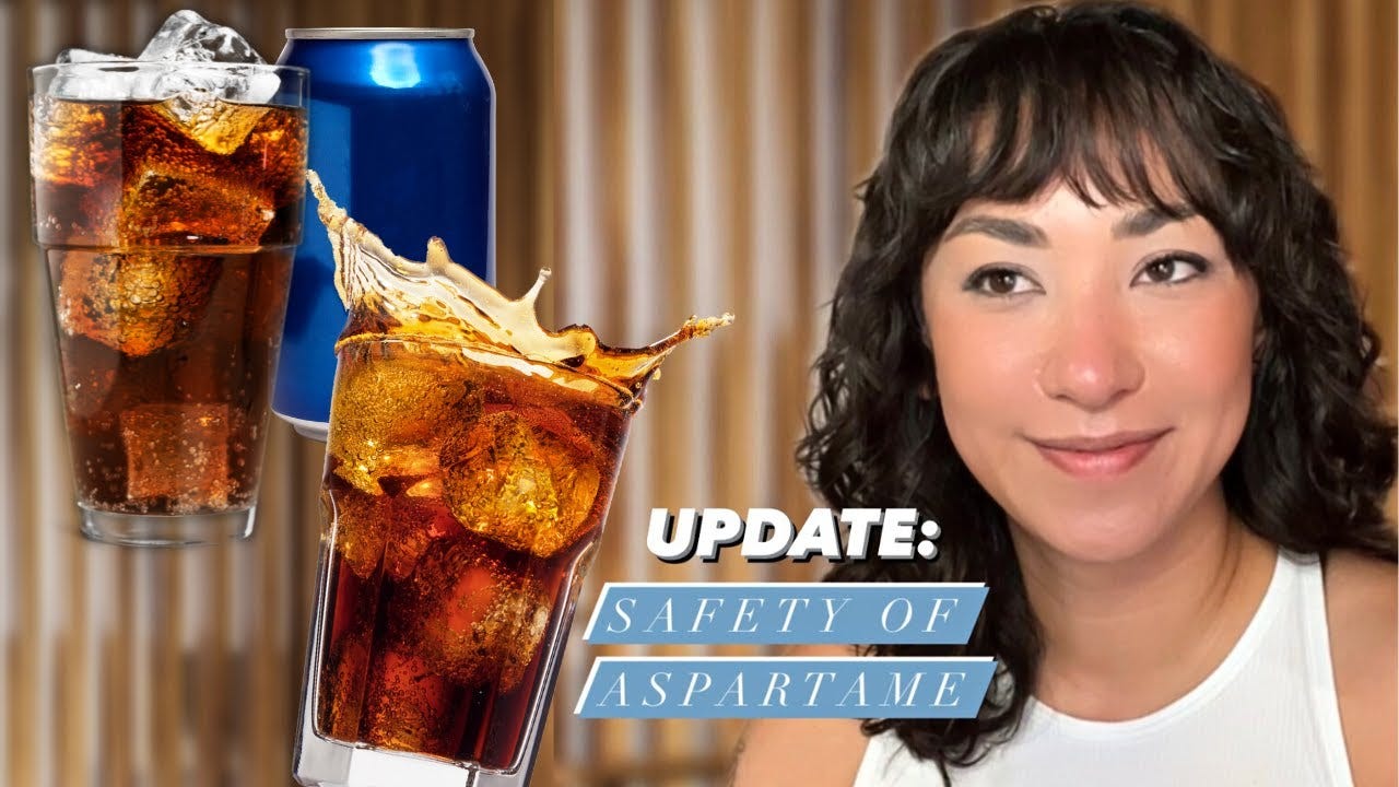 worried about ASPARTAME? don't be - YouTube