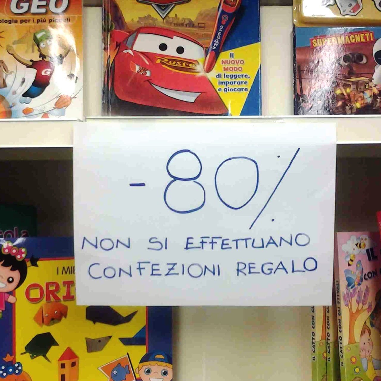 ehi! vi facciamo lo sconto ma non chiedeteci di impacchettarlo eh!