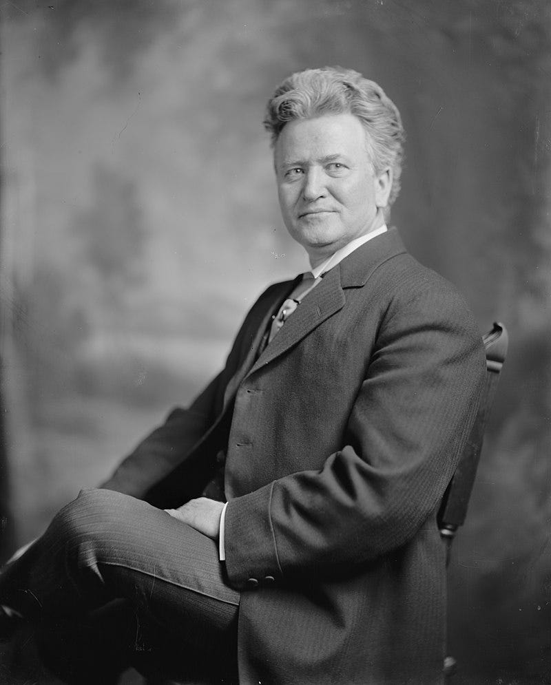 Photographic portrait of Robert M. La Follette Photographic portrait of Robert M. La Follette
