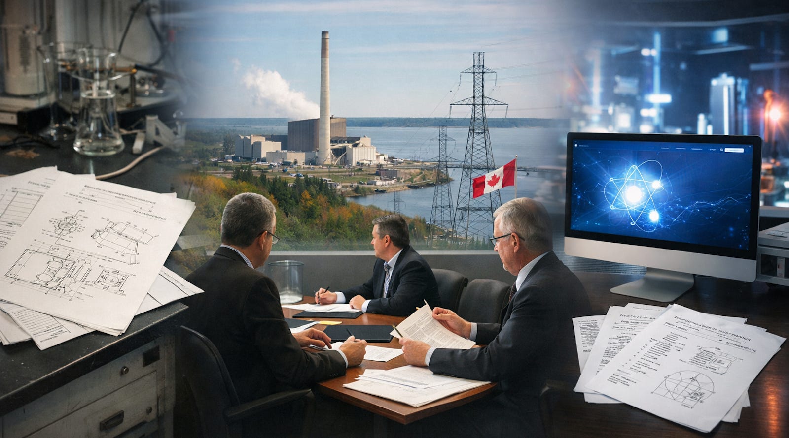 Boardroom table with old and revised technical documents representing Joi Scientific’s recurring hydrogen claims.