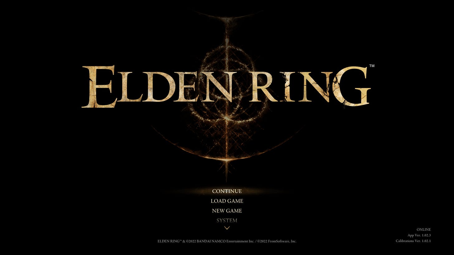 Main menu - Elden Ring | Interface In Game Main menu - Elden Ring | Interface In Game