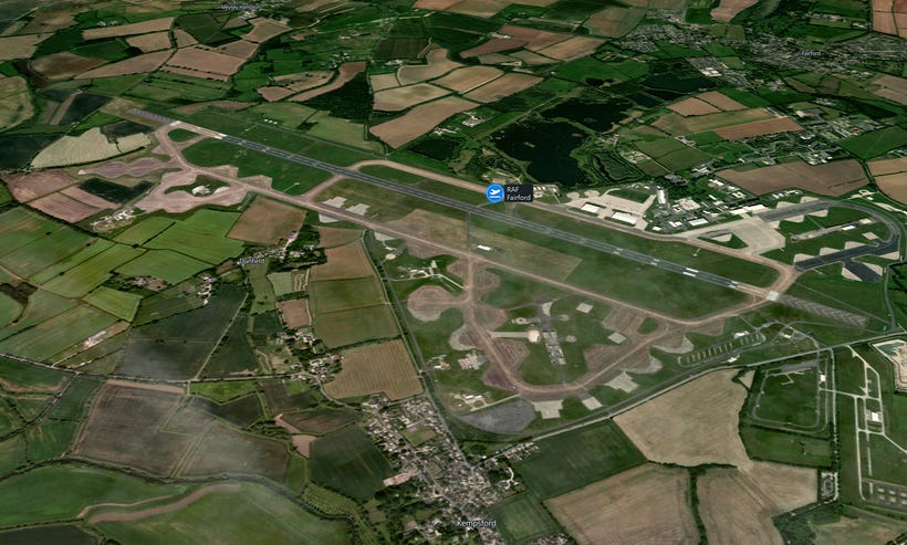 Royal Air Force (RAF) base at Fairford in Gloucestershire Royal Air Force (RAF) base at Fairford in Gloucestershire