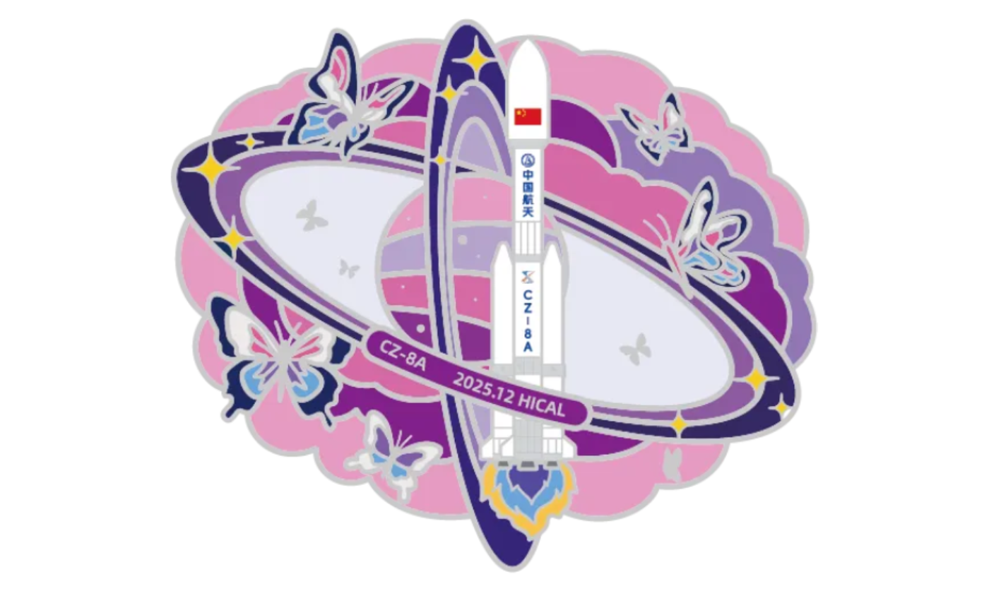 The China Academy of Launch Vehicle Technology’s patch for the Long March 8A Y6 launch mission.