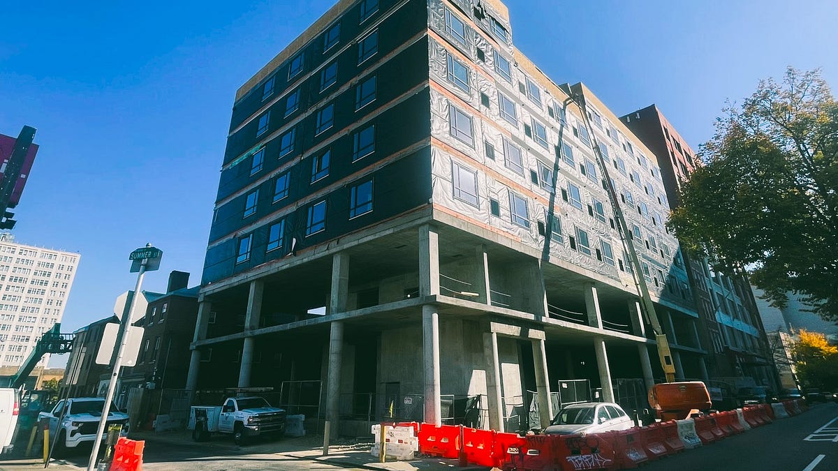 Rendering of 225 N 13th St — Jaan at Center City Now at Full Height in Busy Chinatown