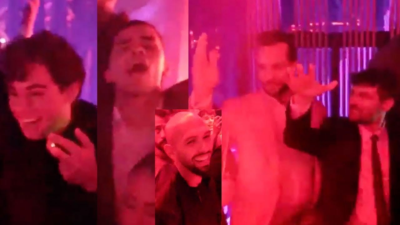 Clavicular, Sneako, Nick Fuentes and Andrew Tate singalong to Ye's  CONTROVERSIAL Adolf Hitler song