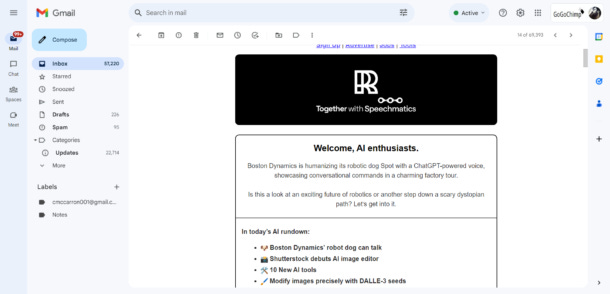 Broadcast email sequence