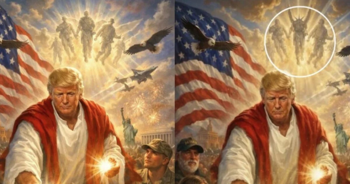 Trump Faces Backlash After Posting Image of Himself as Jesus