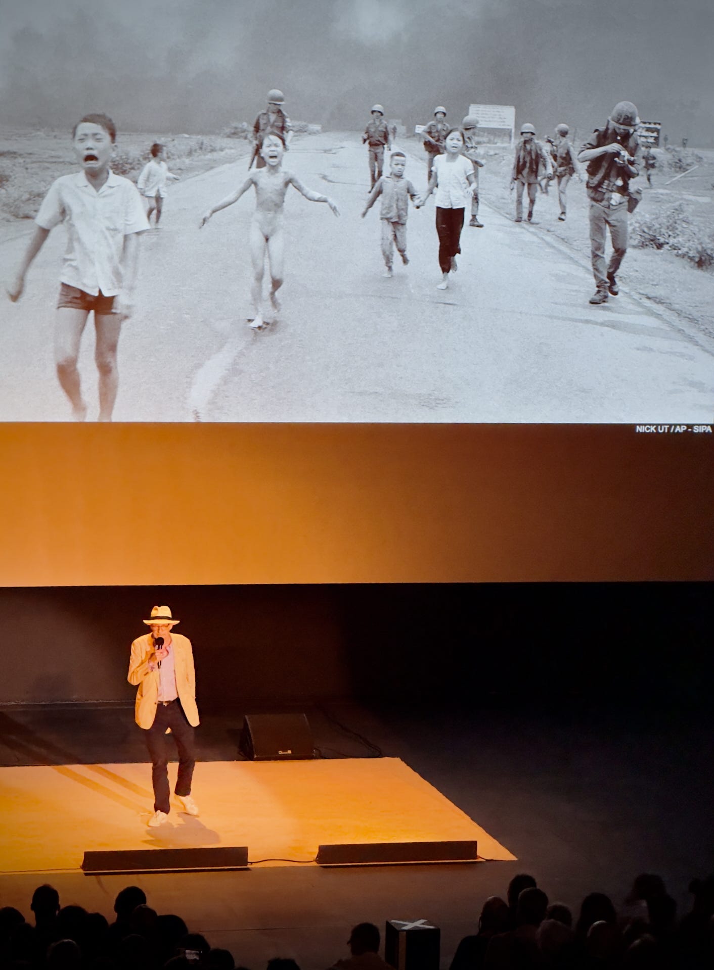 Nick Ut’s Napalm Girl photo at Visa pour l’Image Nick Ut’s Napalm Girl photo at Visa pour l’Image