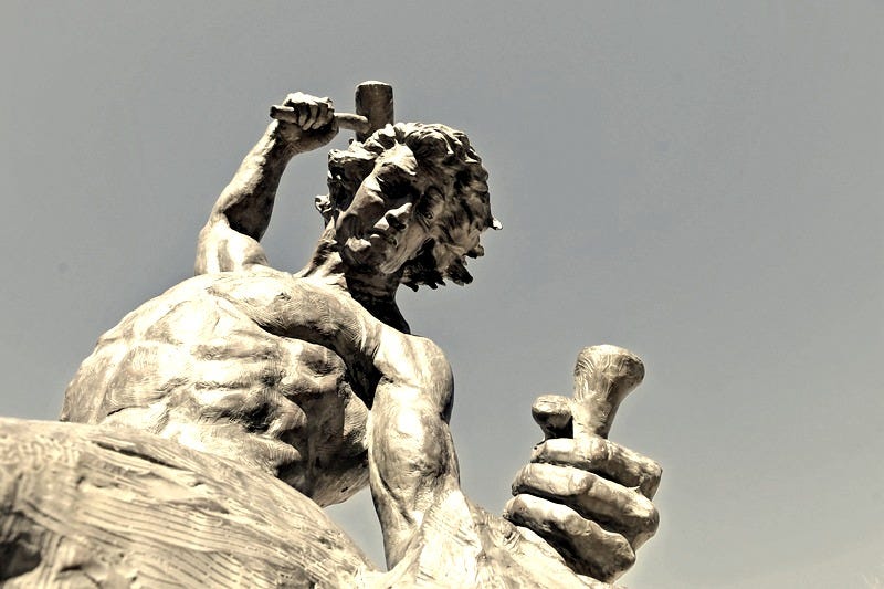 The Implication Behind Bronze Self Made Man Statue- YouFine