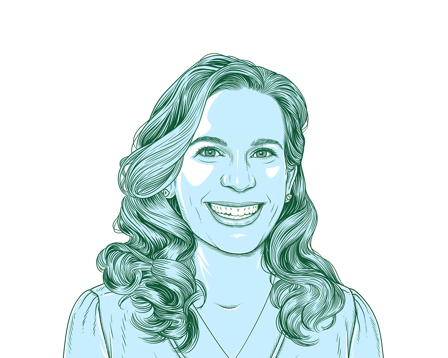 Juliann in a hand-drawn portrait