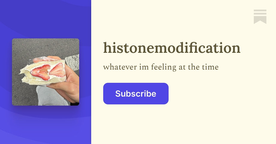 histonemodification | Jake | Substack