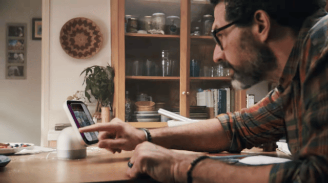 Still from Apple’s HomeView launch video