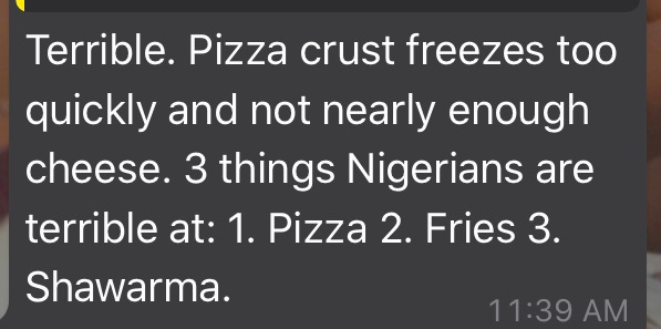 WhatsApp message WhatsApp message