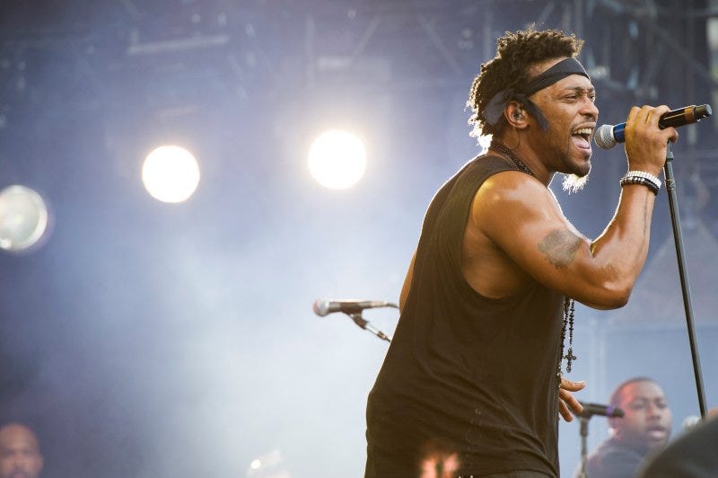 D'Angelo performing in 2012.