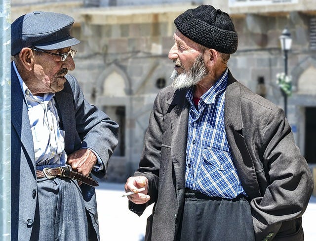 old man, old men, seniors