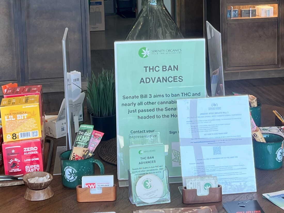 Texas may ban THC products just a few years after legalization started a  big business : NPR