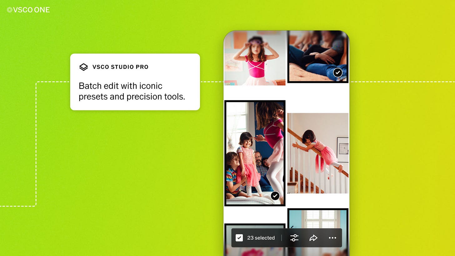 VSCO Studio Pro, the editor inside VSCO One